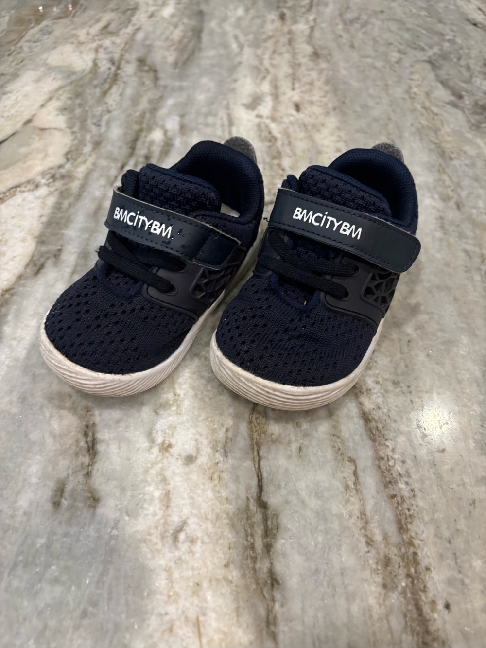 BMCİTYBM Navy Blue velcro strap Sneaker, size 6